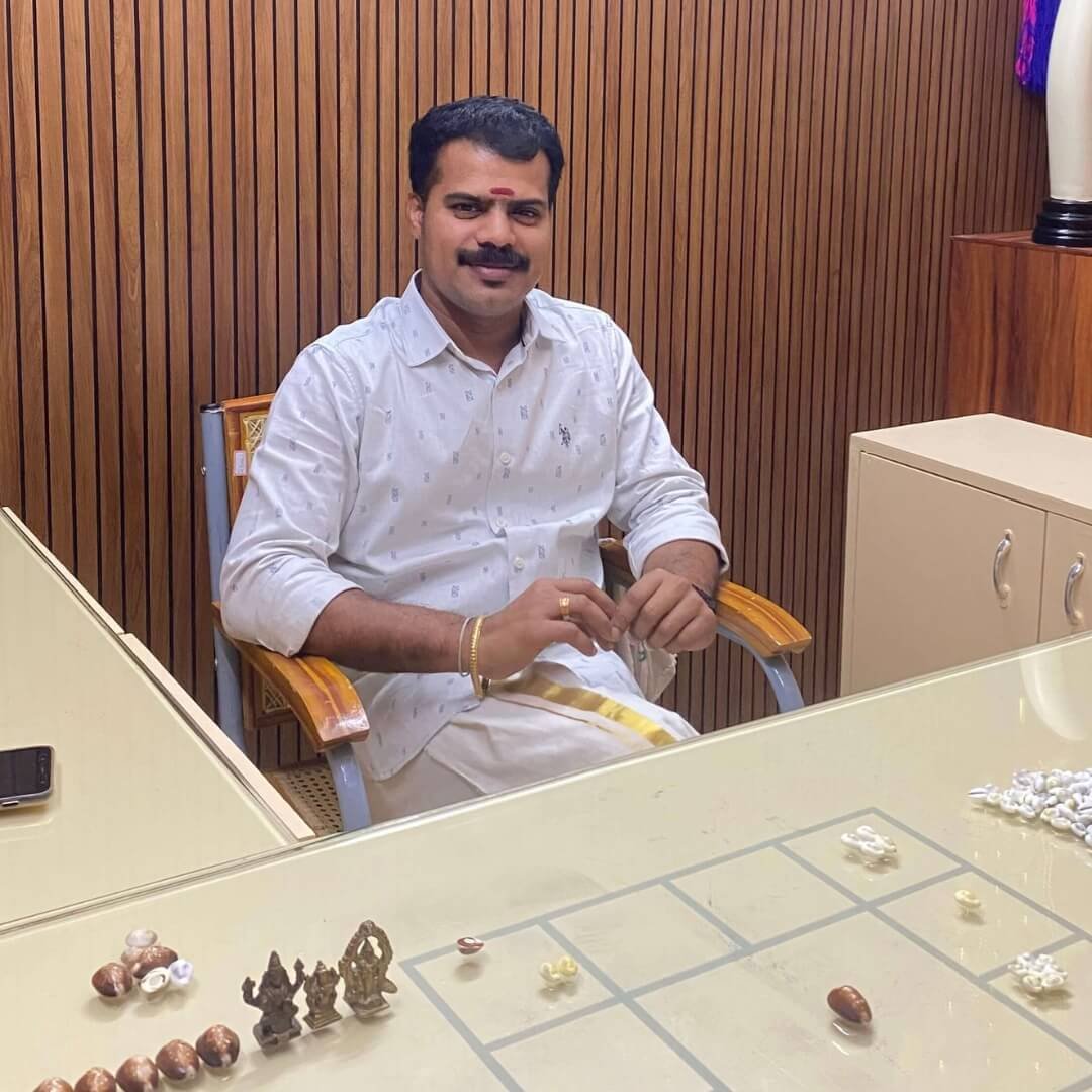 Kerela Astrologer in his office